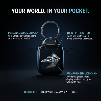 NIGHTRIDE™ 3D Digital Keychain